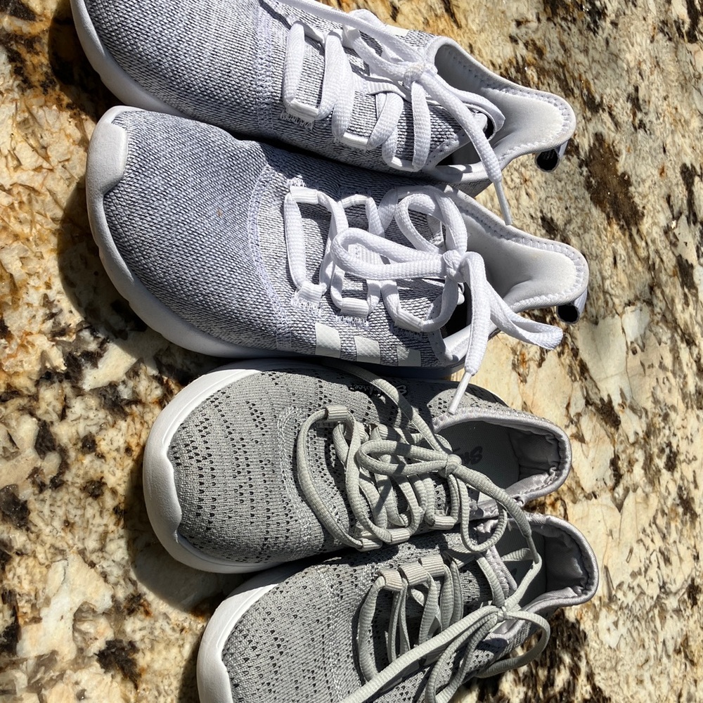 Adidas and task force running shoes